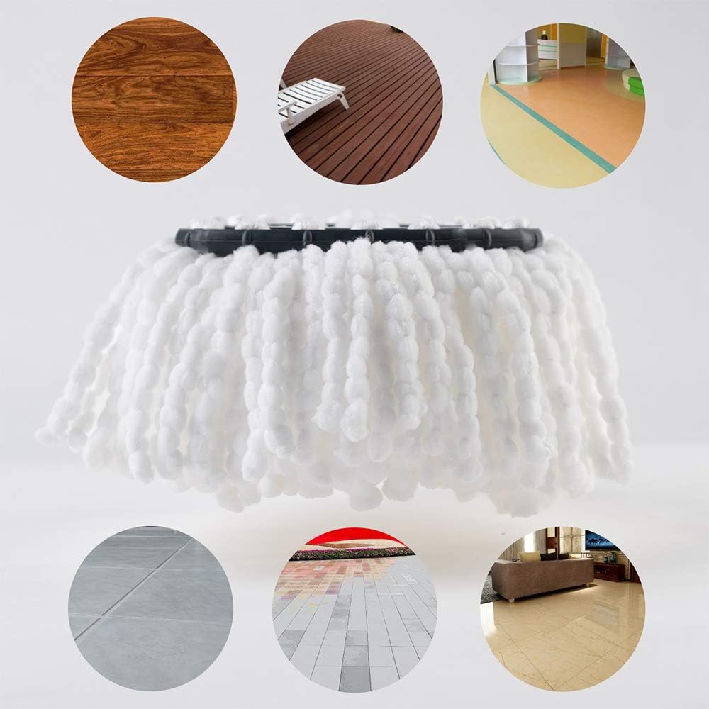 6 Pack Spin Mop Replacement Heads Microfiber
