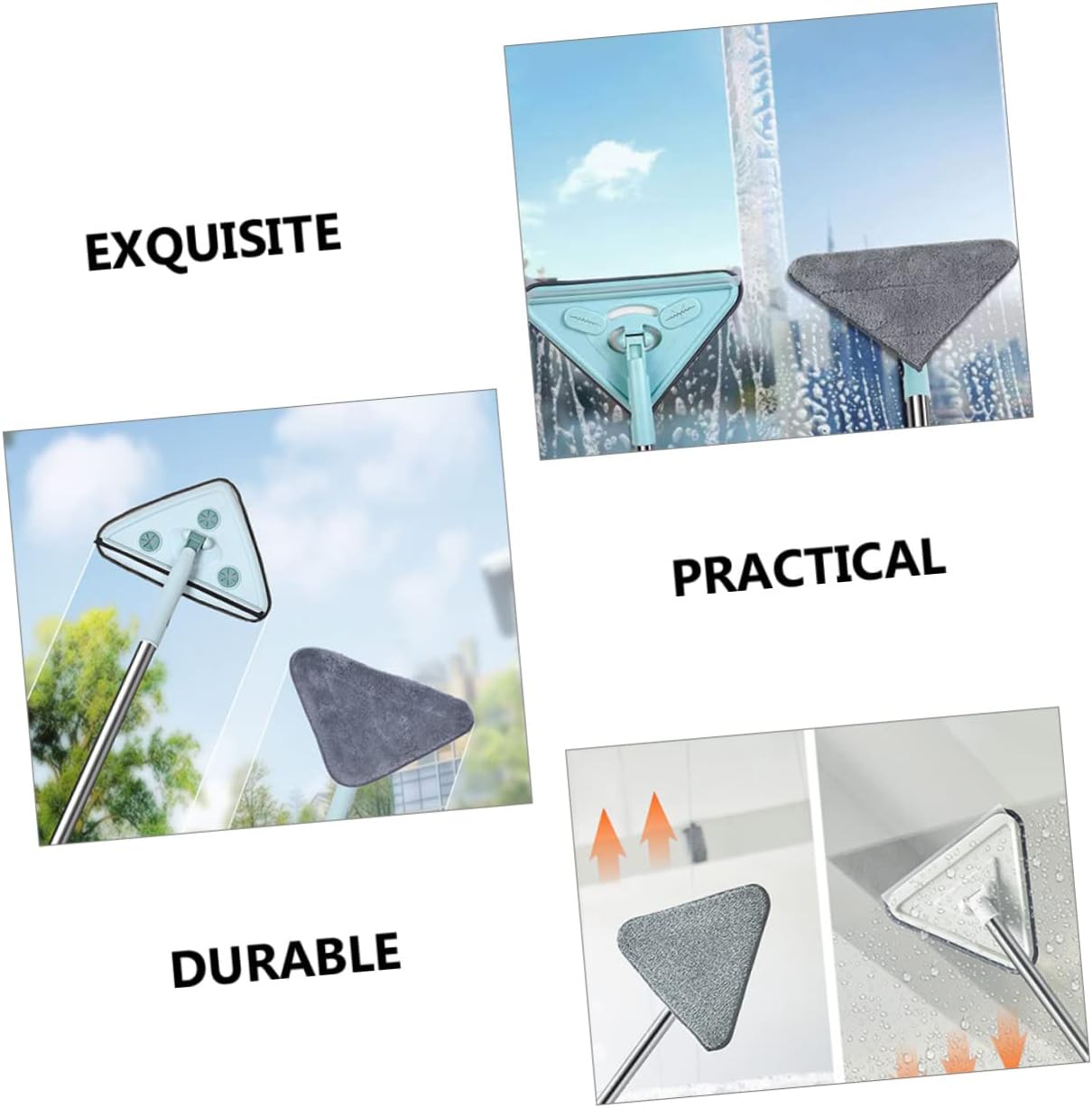 Minkissy 9pcs Triangle Mop Replacement Pads