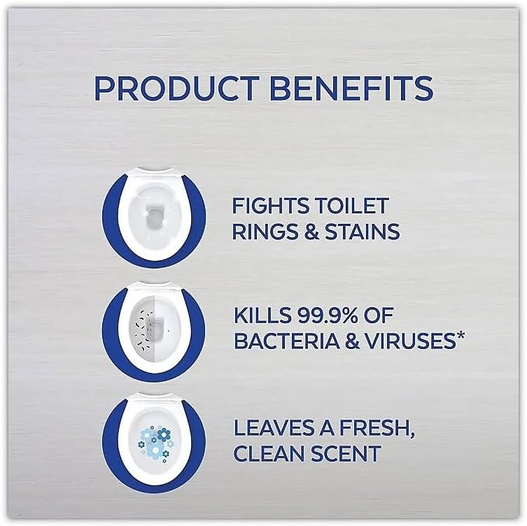 Lysol Bleach Toilet Bowl Cleaner 216oz 9X24oz 10X Strength