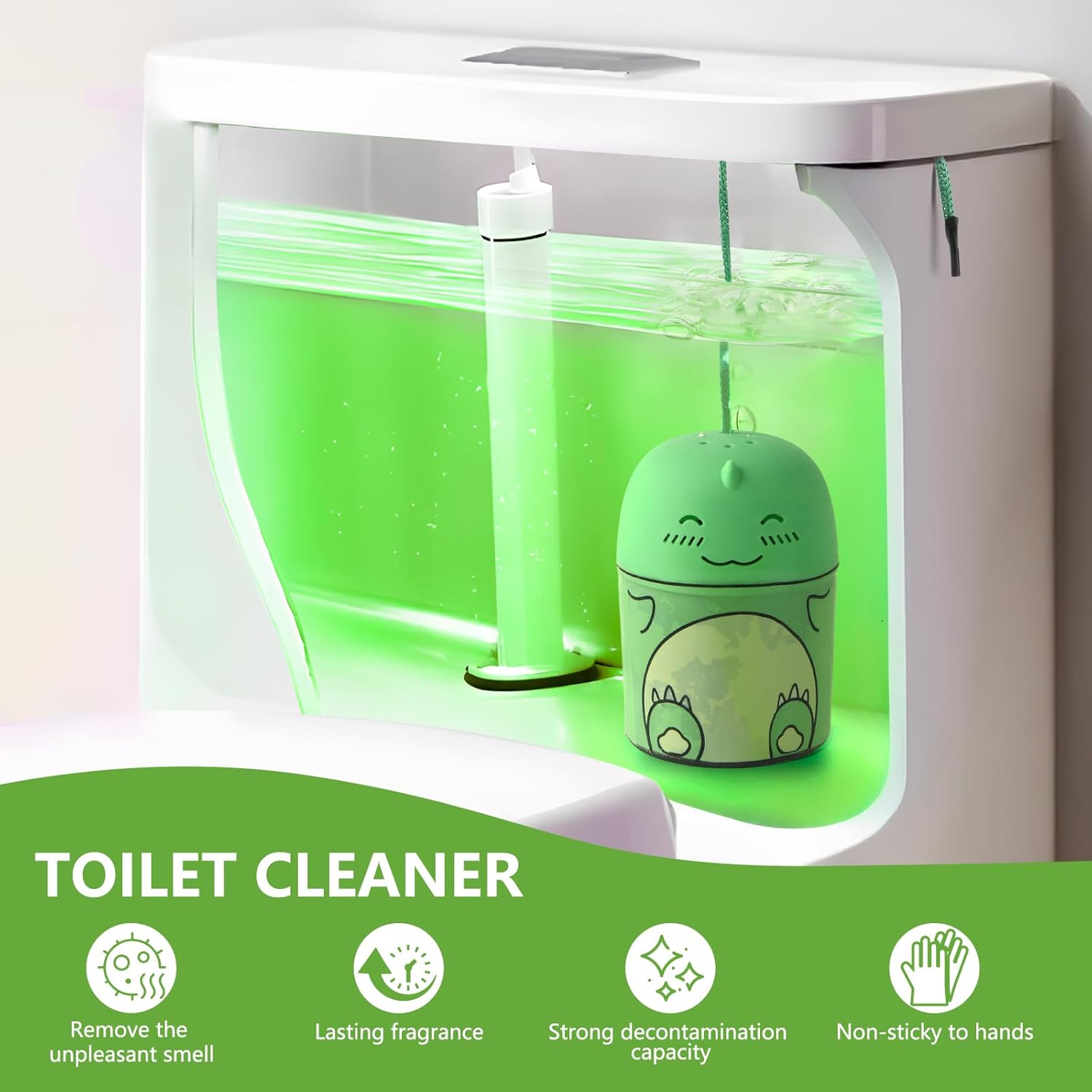 Rilafuvu Dinosaur Toilet Cleaner with Jasmine Scent