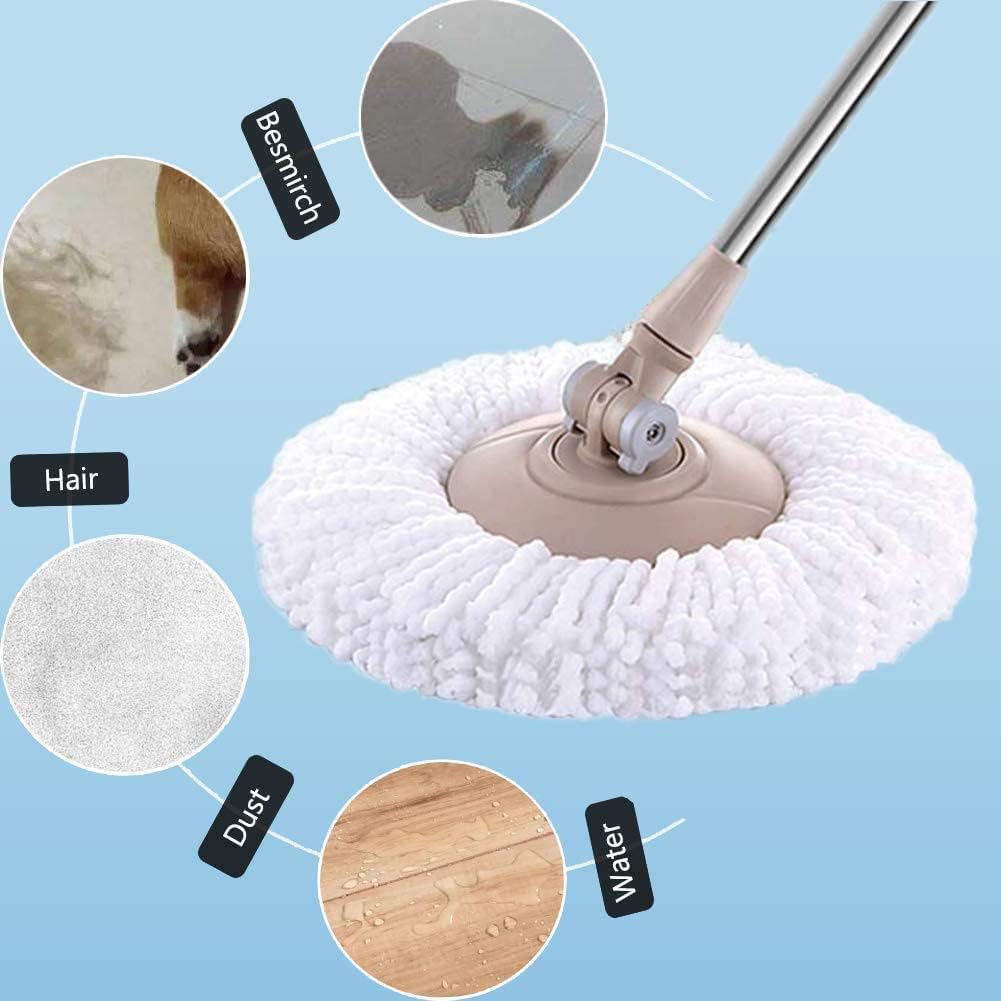 Yueiehe Microfiber Mop Refill Heads 3 Pack