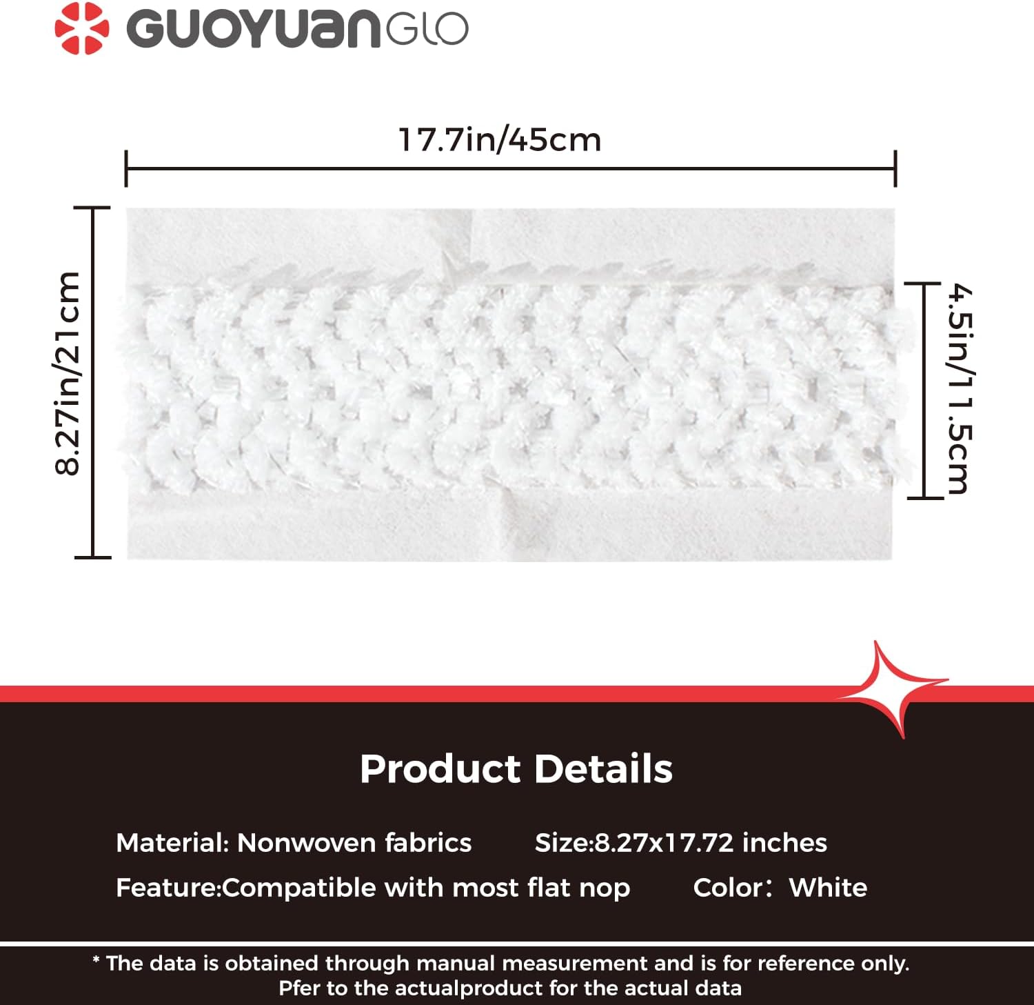 GUOYUANGLO XL Dry Mop Cloths 64 Count