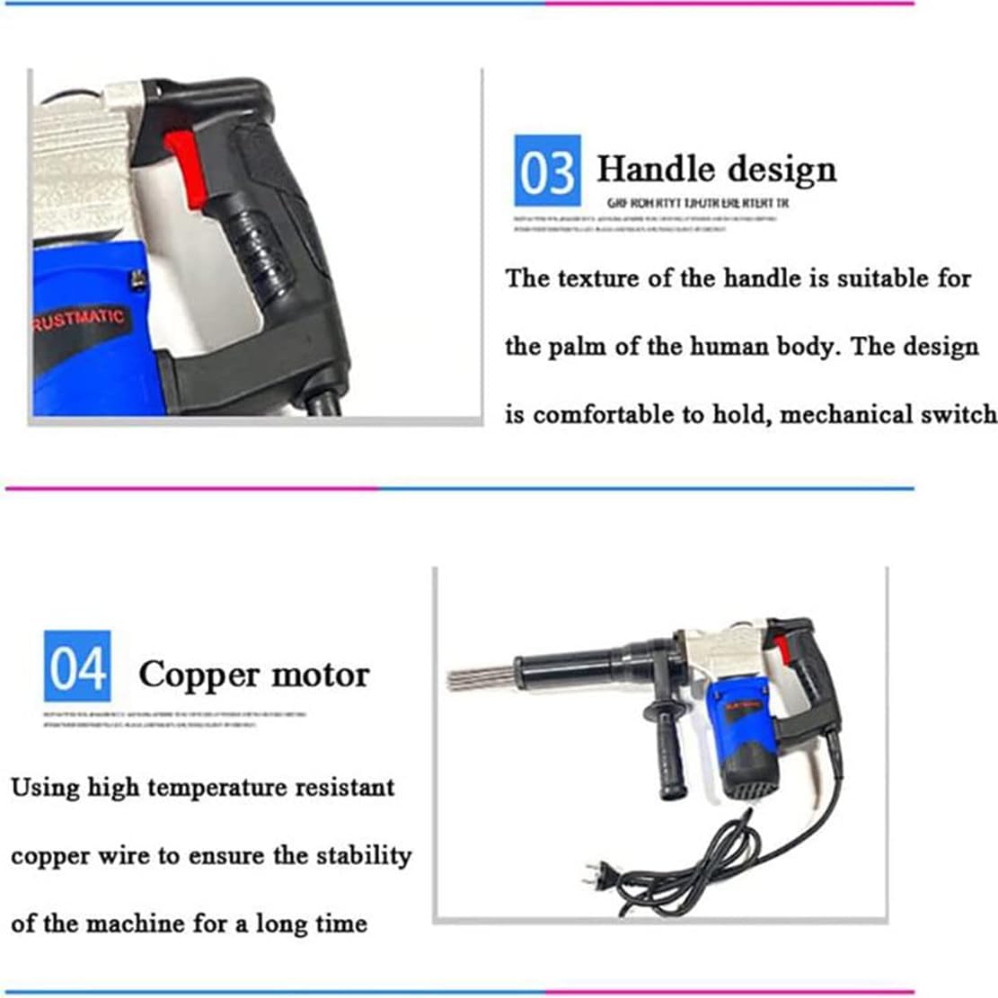 1100W Electric Needle Scaler for Industrial Rust Removal