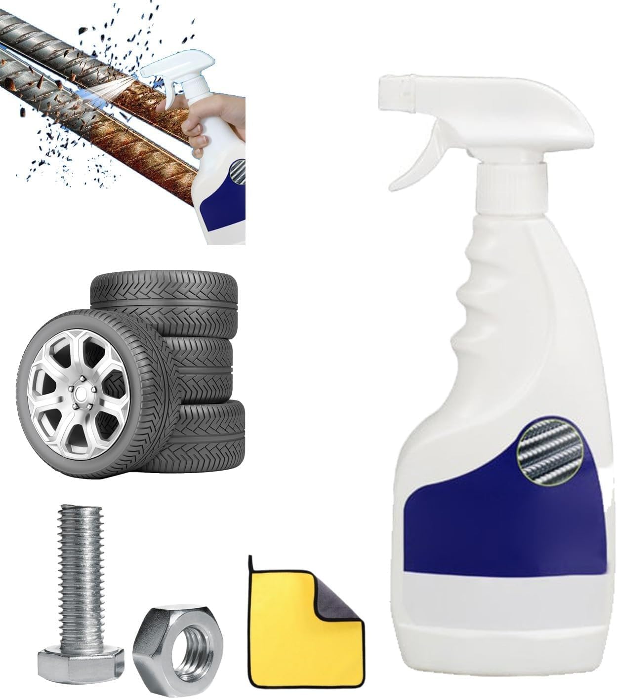 Heavy-Duty Metal Rust Remover Anti-Rust Converter Spray