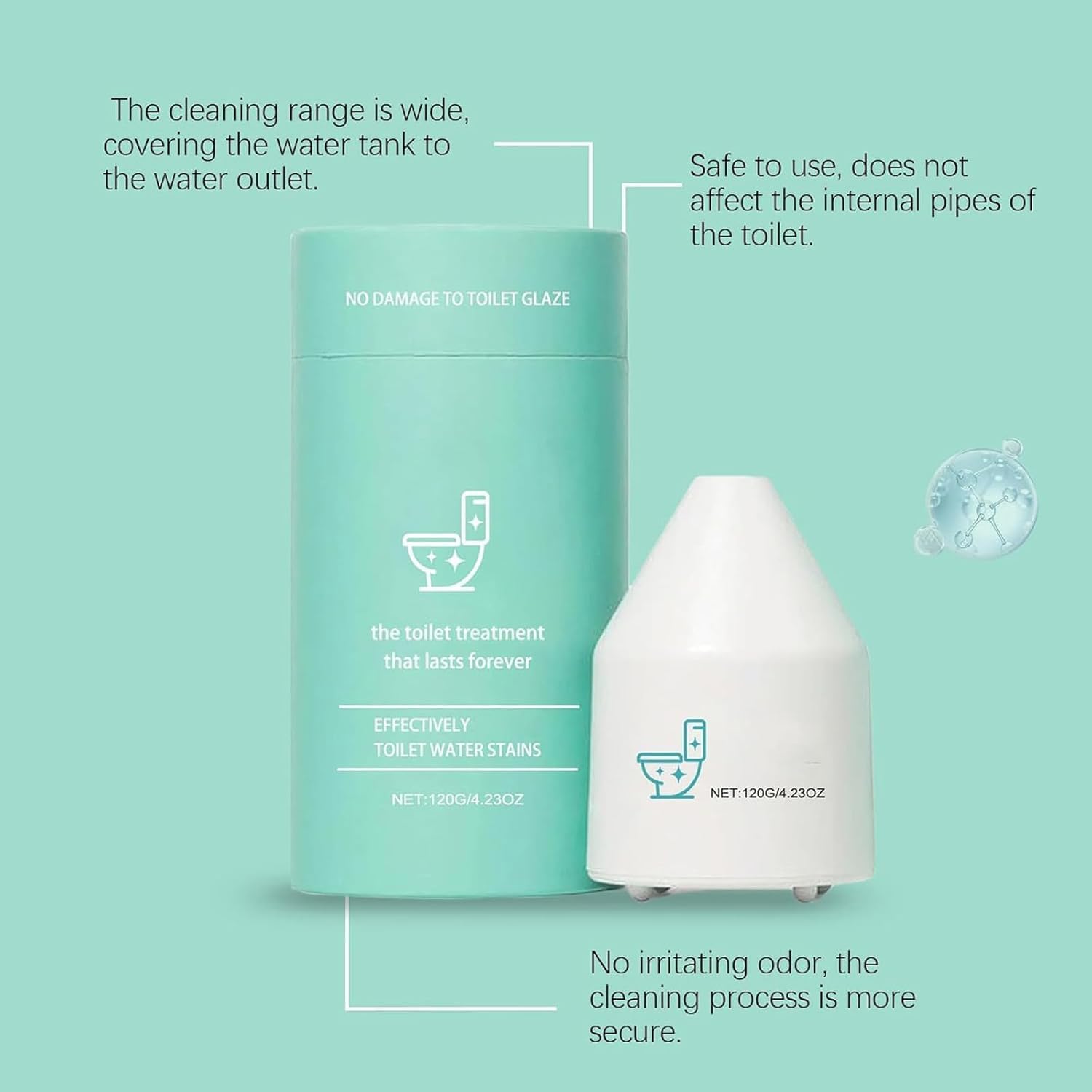 KKINYAS Toilet Cleaner 1Pcs Automatic Lasting Cleaning