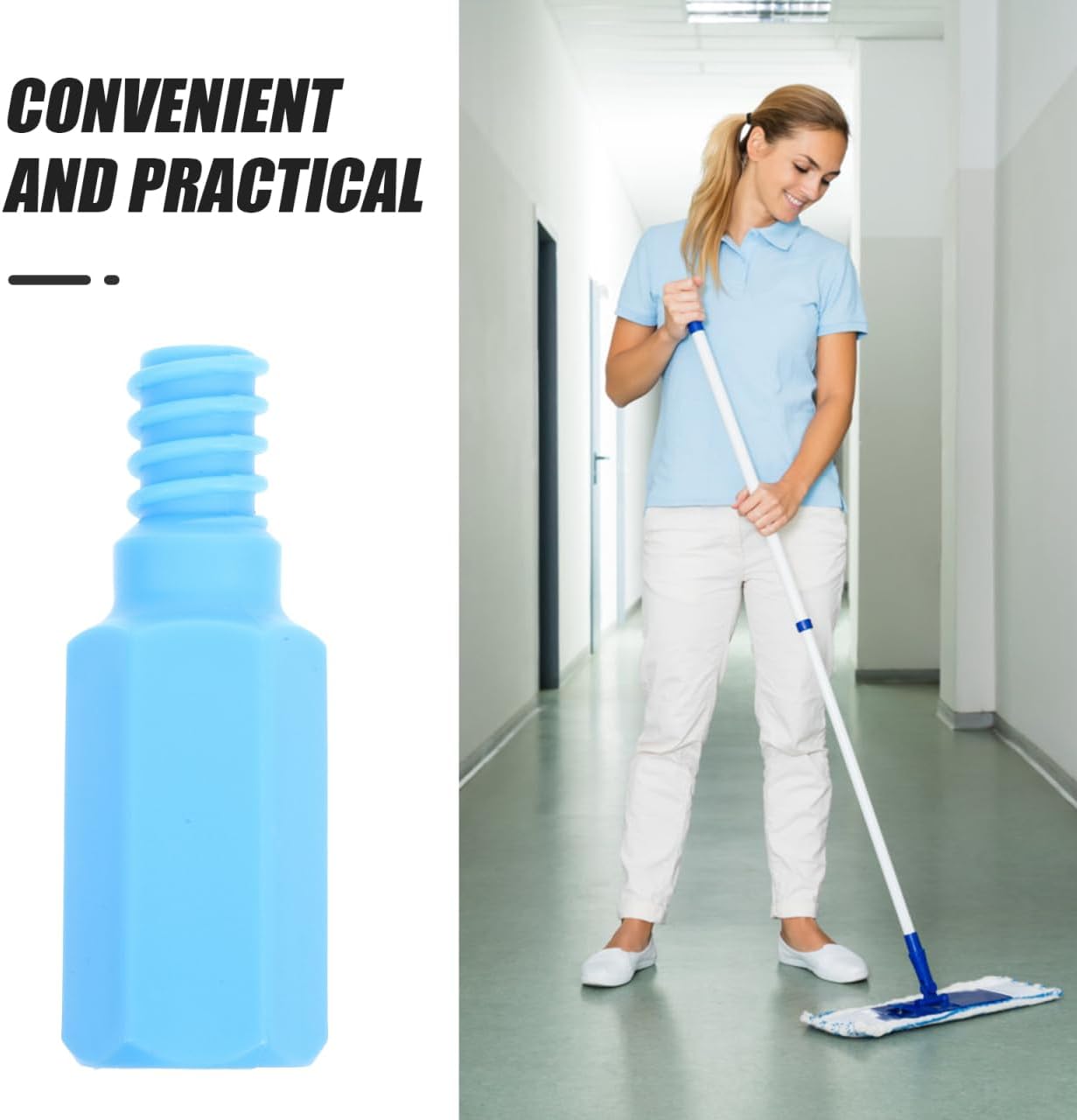 PACKOVE 25mm Threaded Mop Handle Adapter Replacement