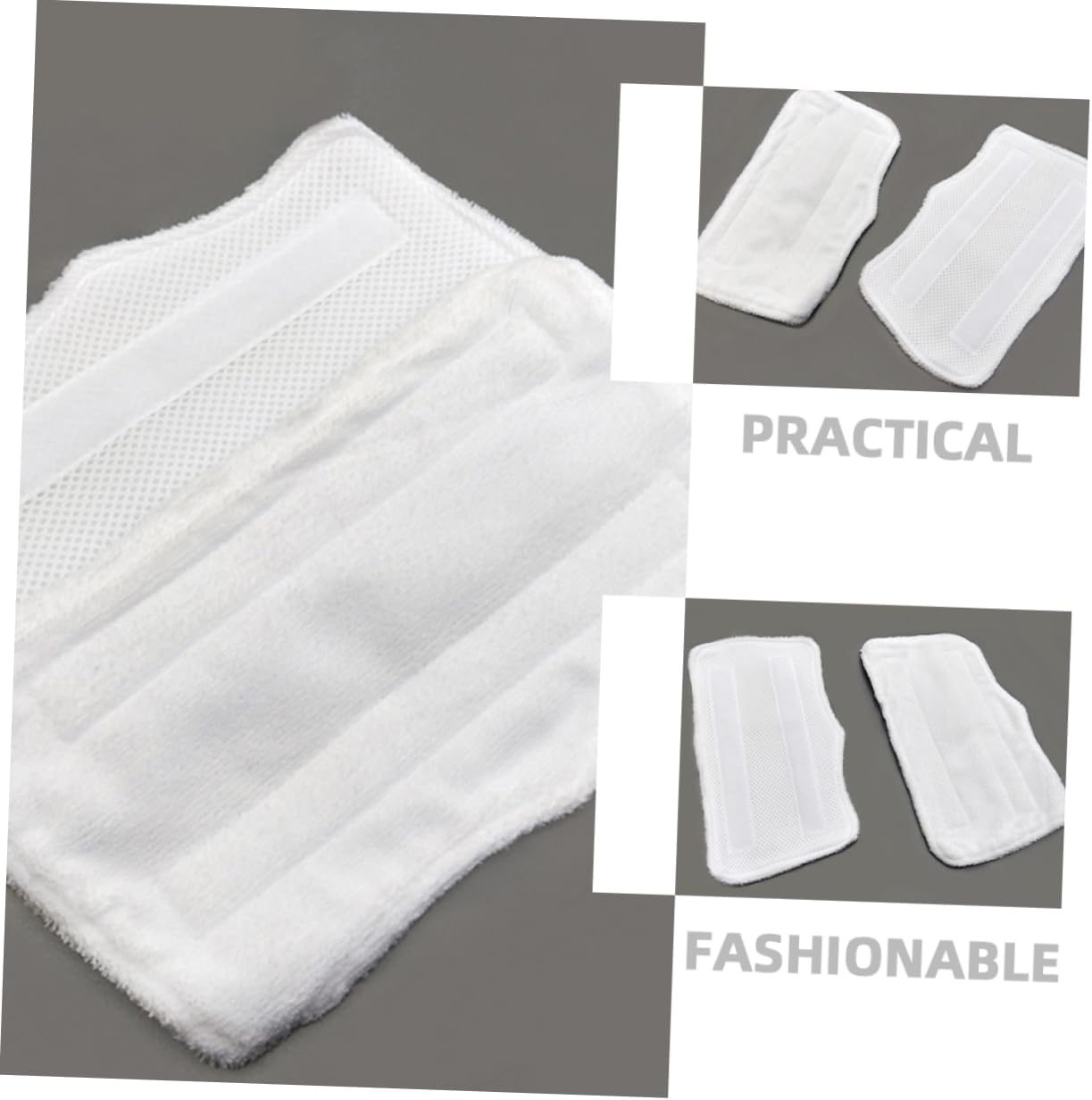 Ipetboom 3PCS Microfiber Mop Pads Reusable Washable