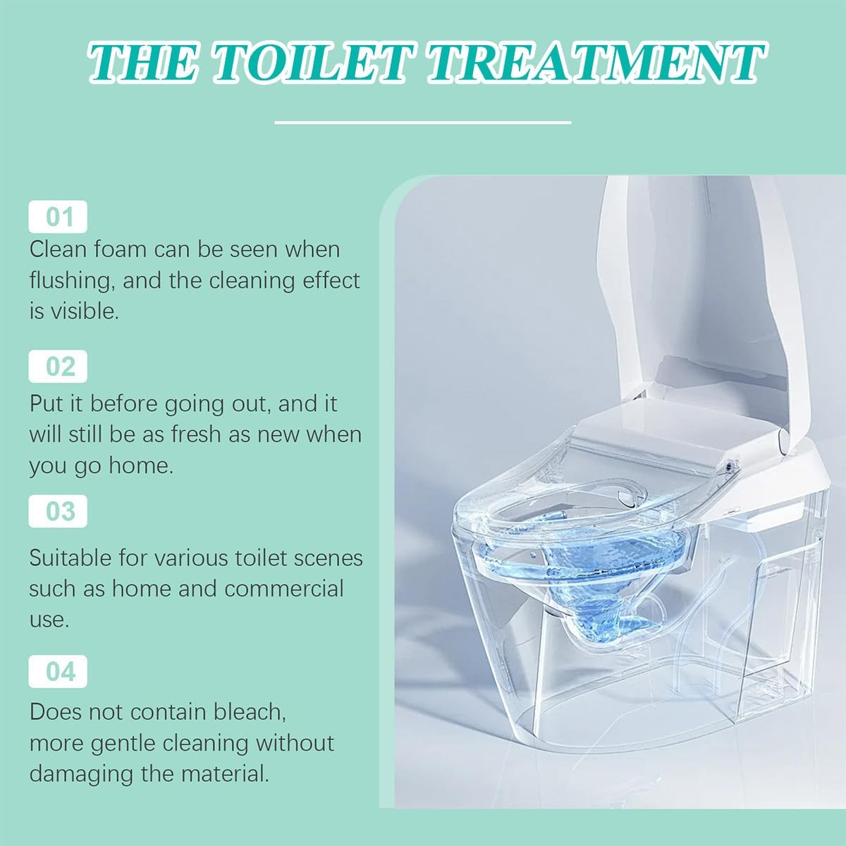Krazy Clean Toilet Cleaner 3pcs Water Treatment Gel Kit
