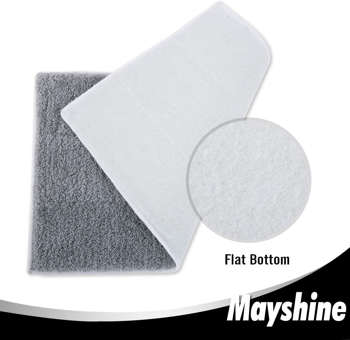 MAYSHINE 12 Pack Microfiber Head Flip Mop Refills