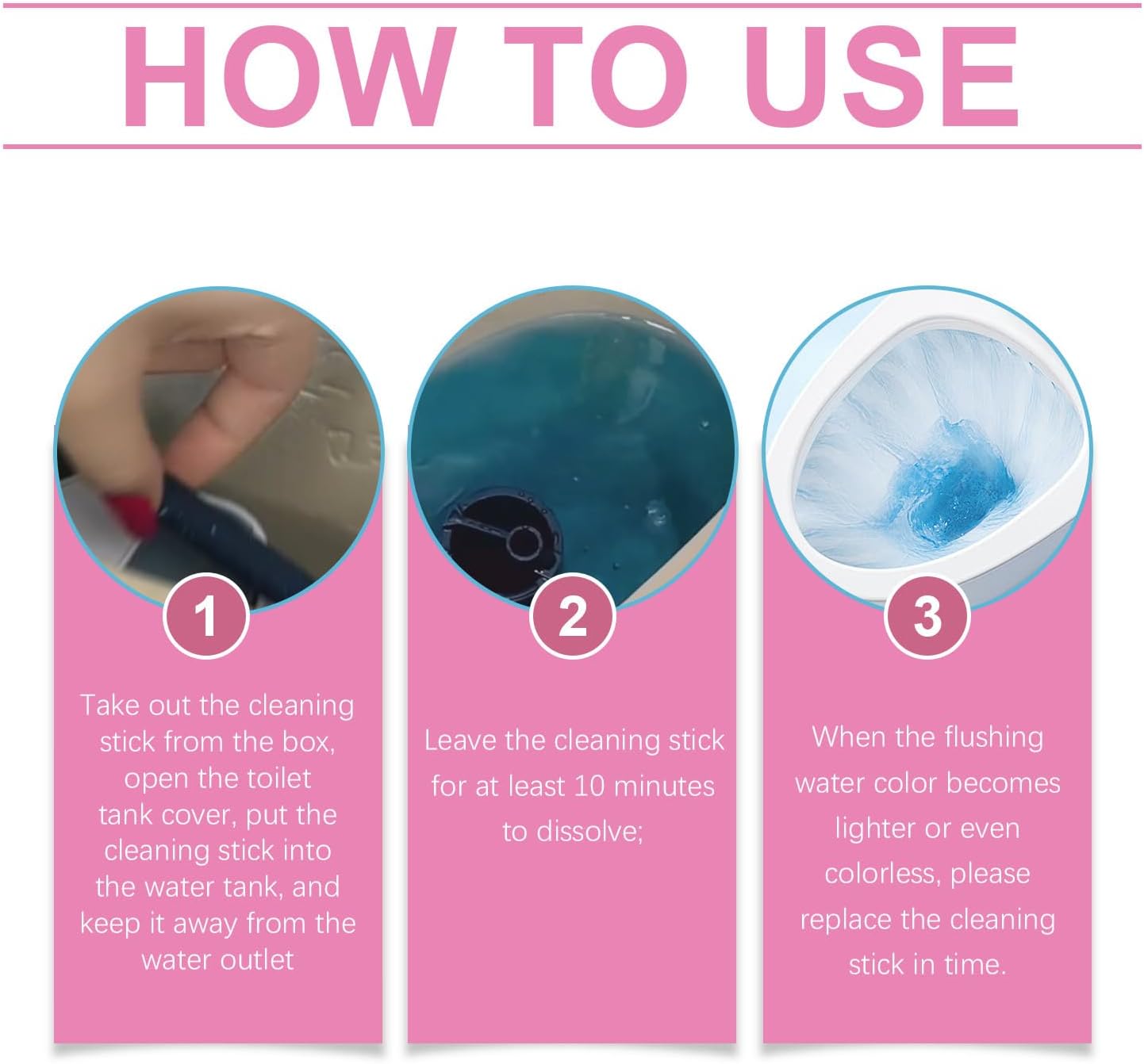 Winblot Multi-Functional Toilet Cleaning Sticks 5 Colors