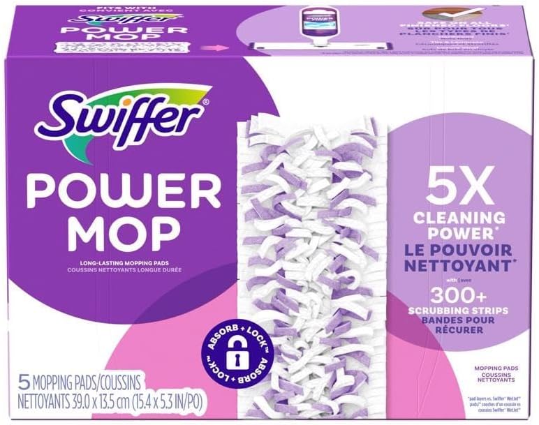 Procter Gamble Swiffer PowerMop Refill Mop Heads 5 Count
