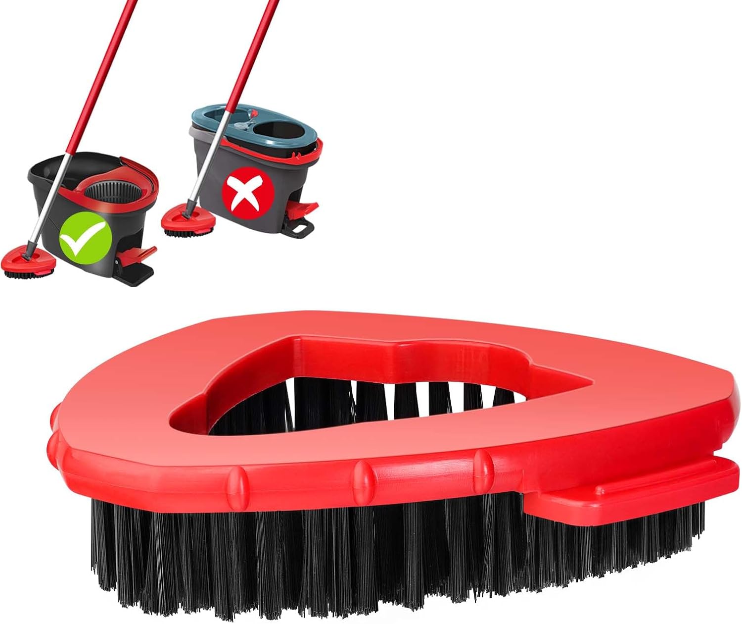 OZISI Scrub Brush Replacement Head for Oceda 1-Tank Spin Mop