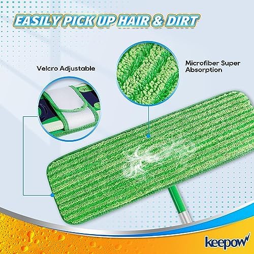 KEEPOW Extra Large Swiffer XL Dry Pads Refills 8 Pack
