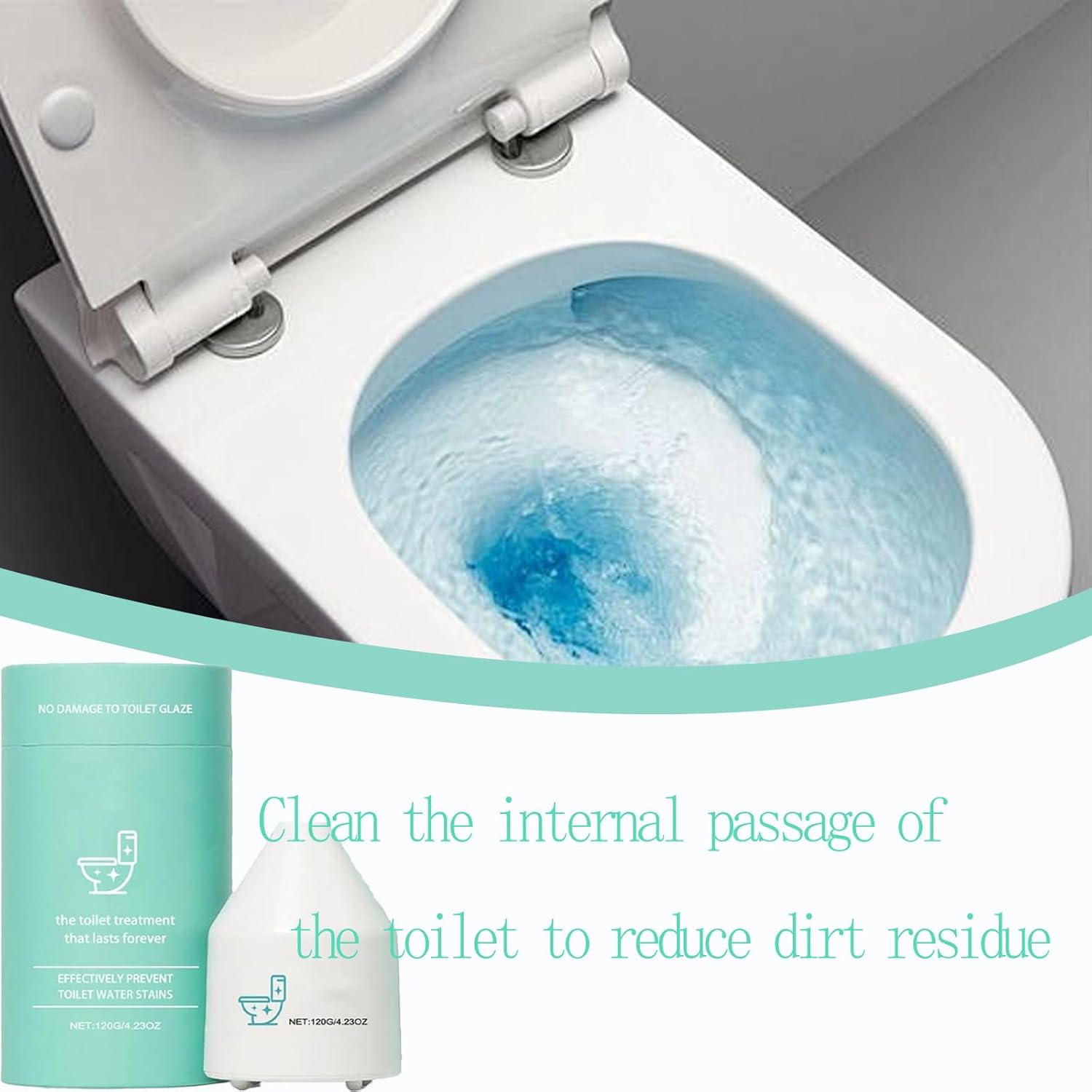 Krazy Clean Pro Toilet Cleaner 10-Year Freshness No Scrubbing Required