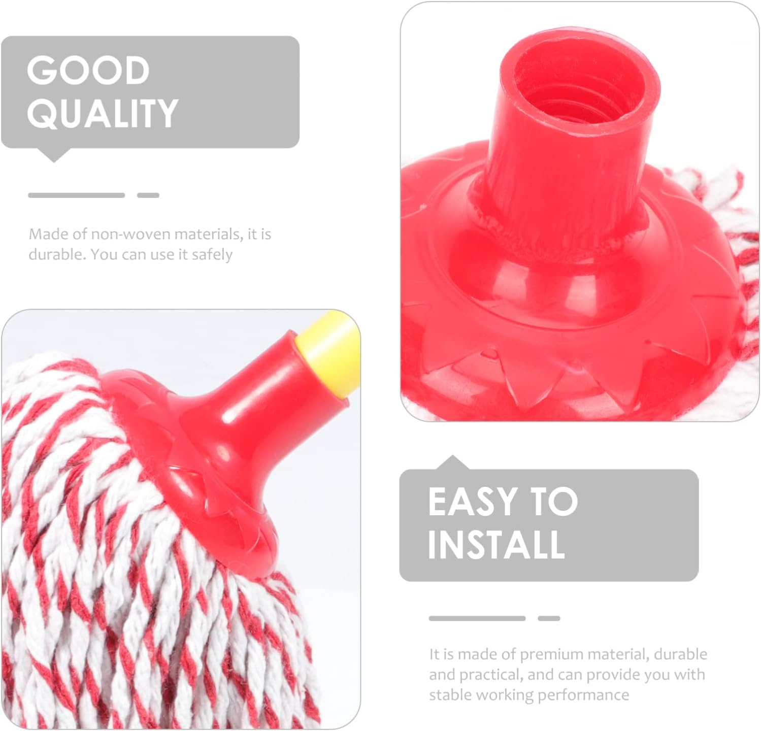Ipetboom Heavy Duty Mop Head Refill