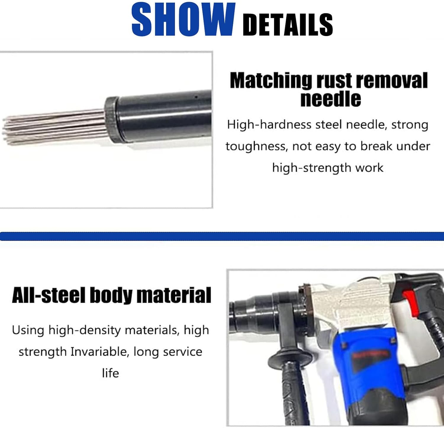 Electric Needle Derusting Tool 220V Heavy Duty
