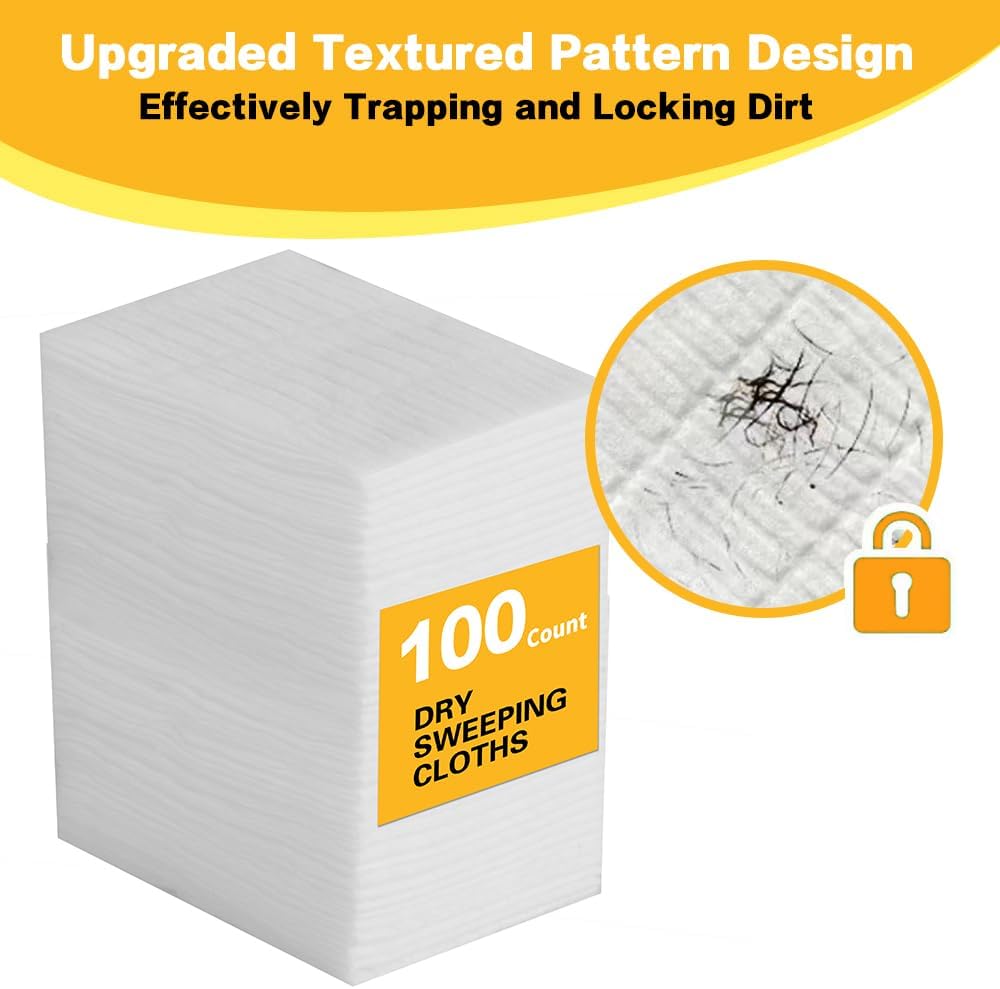 Atecess Dry Sweeping Cloths 100-Pack for Swiffer