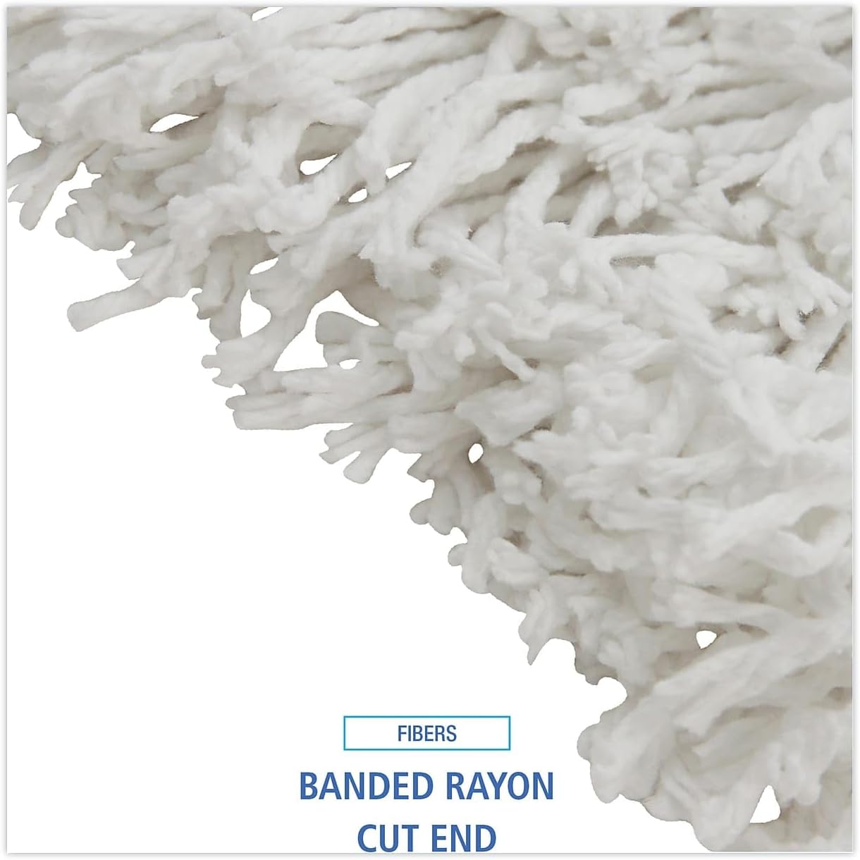 Boardwalk Banded Rayon Cut-End Mop Head Replacement 1