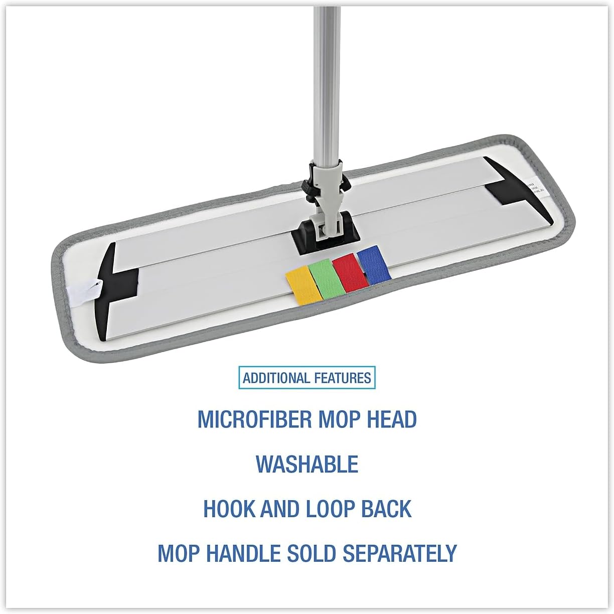 Boardwalk Microfiber Mop Head - Blue 18x5 Dozen