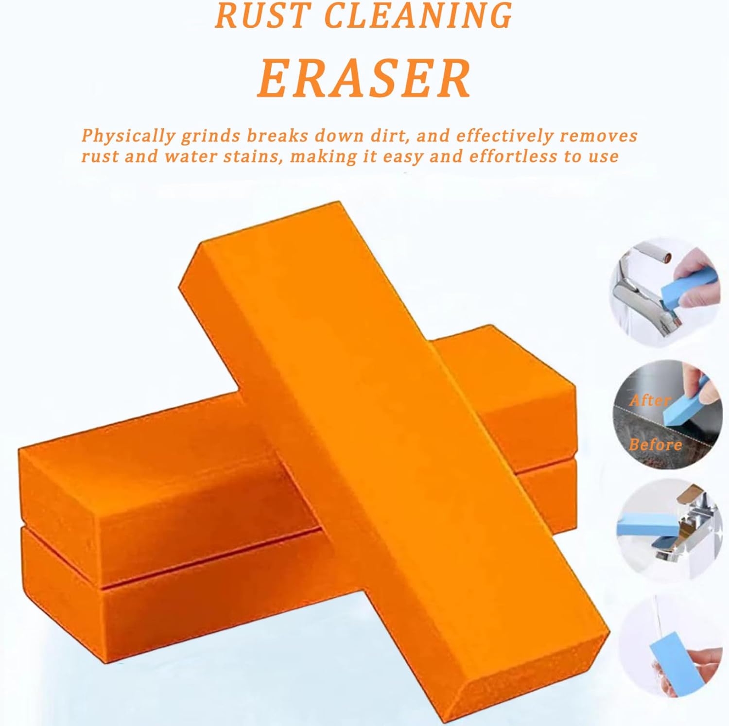Wbaioluy 5PCS Stainless Steel Rust Eraser