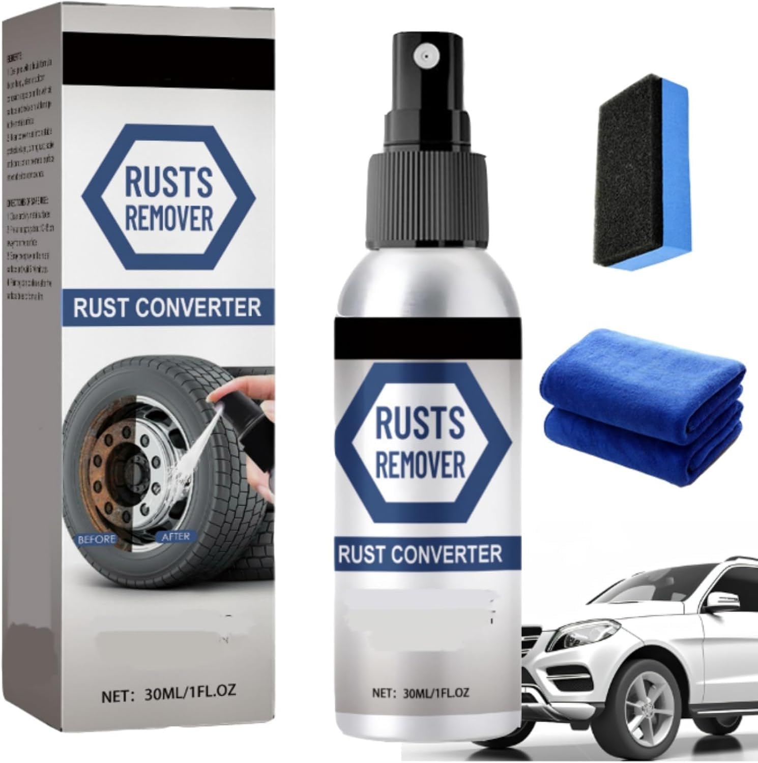 Zimfim Rust Remover Spray - Powerful Rust Oxidation Solver for Metal