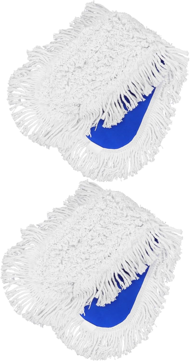 2pcs Dust Mop Head with Blue White Threads