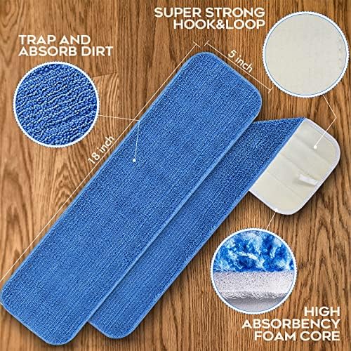 L Luke Supply Matthew 18 Microfiber Mop Pads Heads 12 Pack