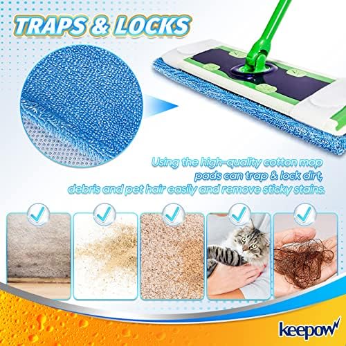KEEPOW XL Dry Sweeping Cloths for Swiffer Sweeper