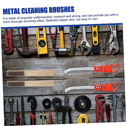 OKUMEYR 4pcs Stainless Steel Rust Removal Brush Set