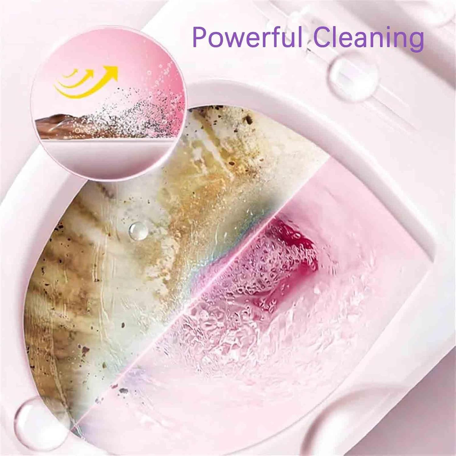Kortyio Toilet Cleaning Sticks 3 in 1 Multi-Functional Continuous Cleaner