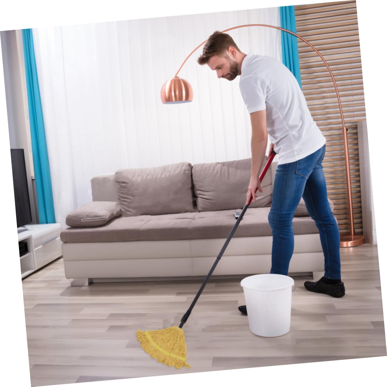 Ipetboom 1pc Cotton Mop Cloth Replacement Head