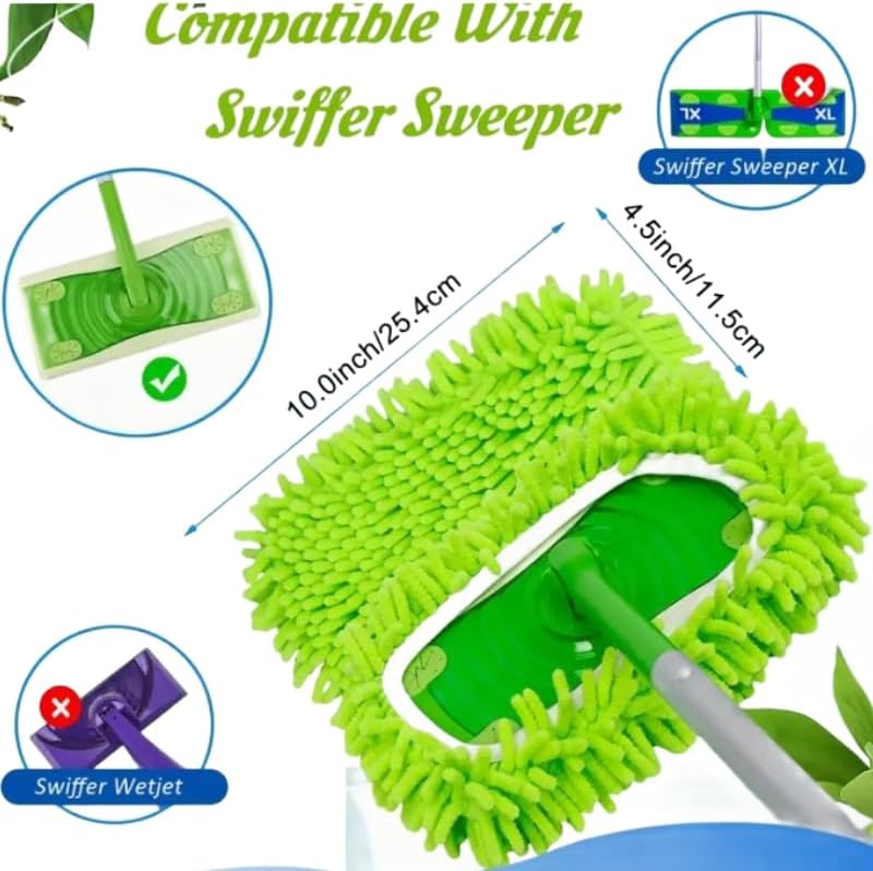 8Pcs Microfiber Mop Pads for Swiffer Sweeper