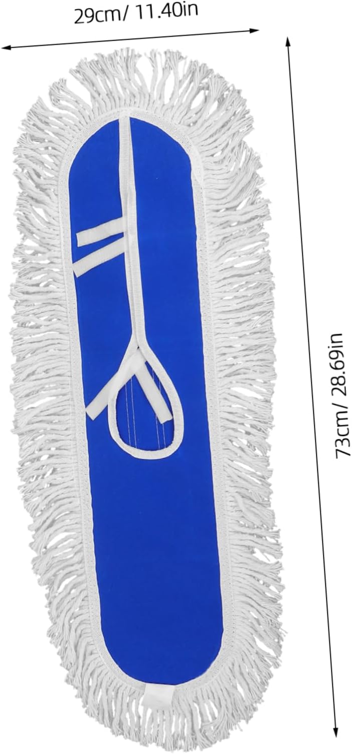 2pcs Dust Mop Head with Blue White Threads