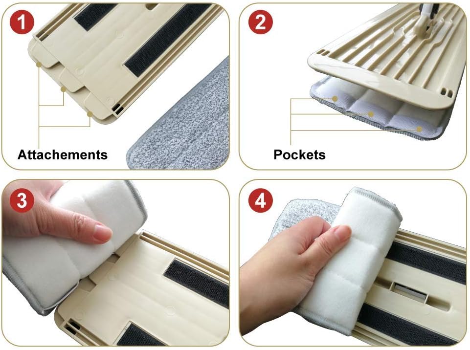 Bulletproof Microfiber Mop Pads - 3 Pack for WetDry Cleaning