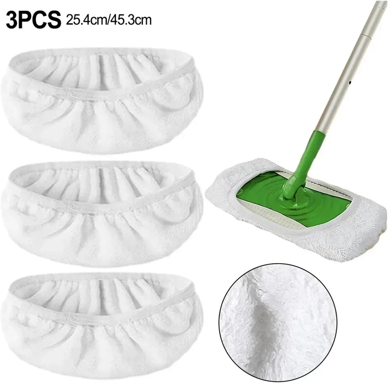 Vamarads Reusable Mop Pads for Swiffer and Robot Vacuums