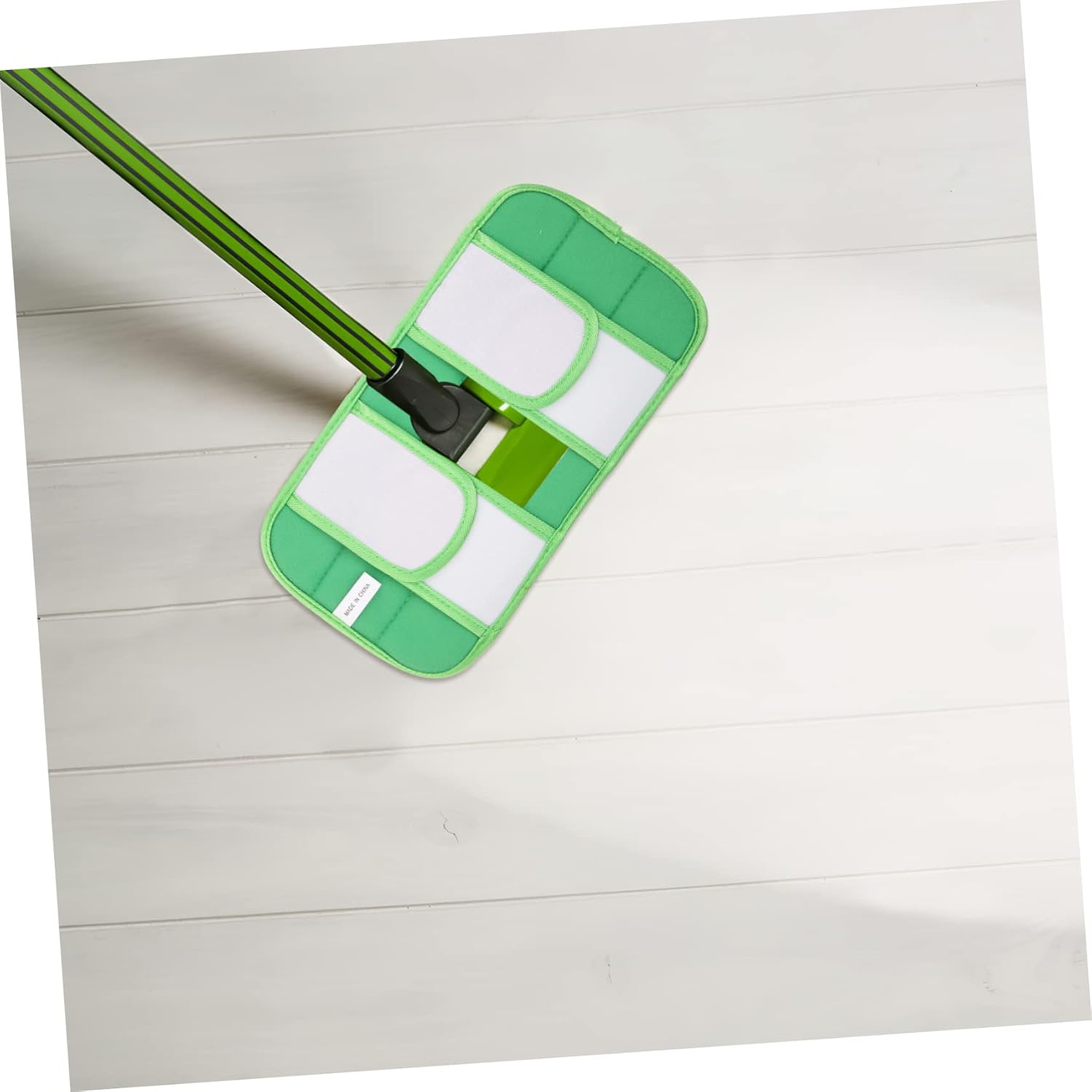 2pcs Reusable Fiber Mop Pads for Hardwood and Smooth Floors