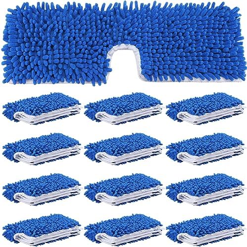 Chengu 12-Piece Microfiber Flip Mop Refills Replacement Heads