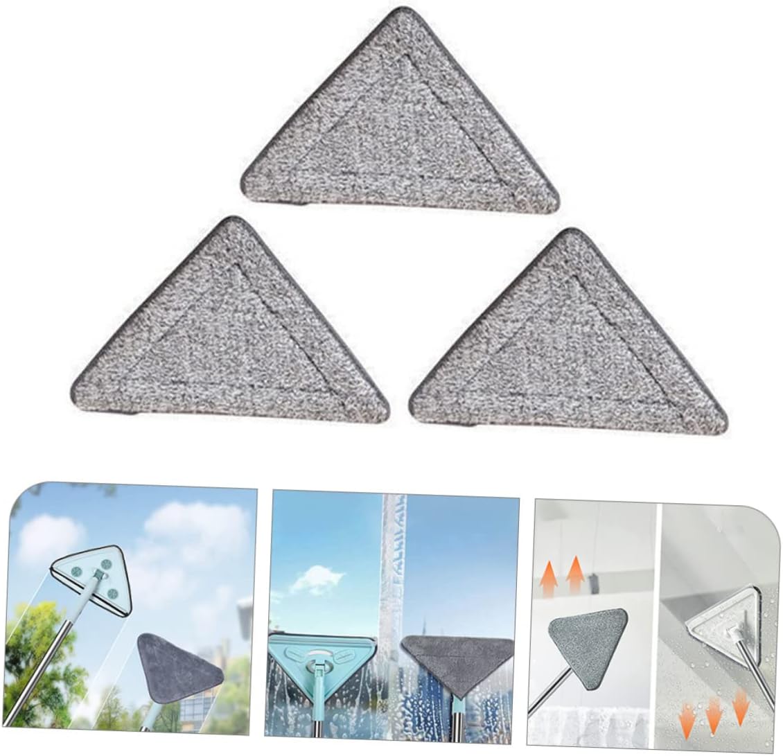 4 Sets Triangle Mop Pads Replacement Heads Minkissy
