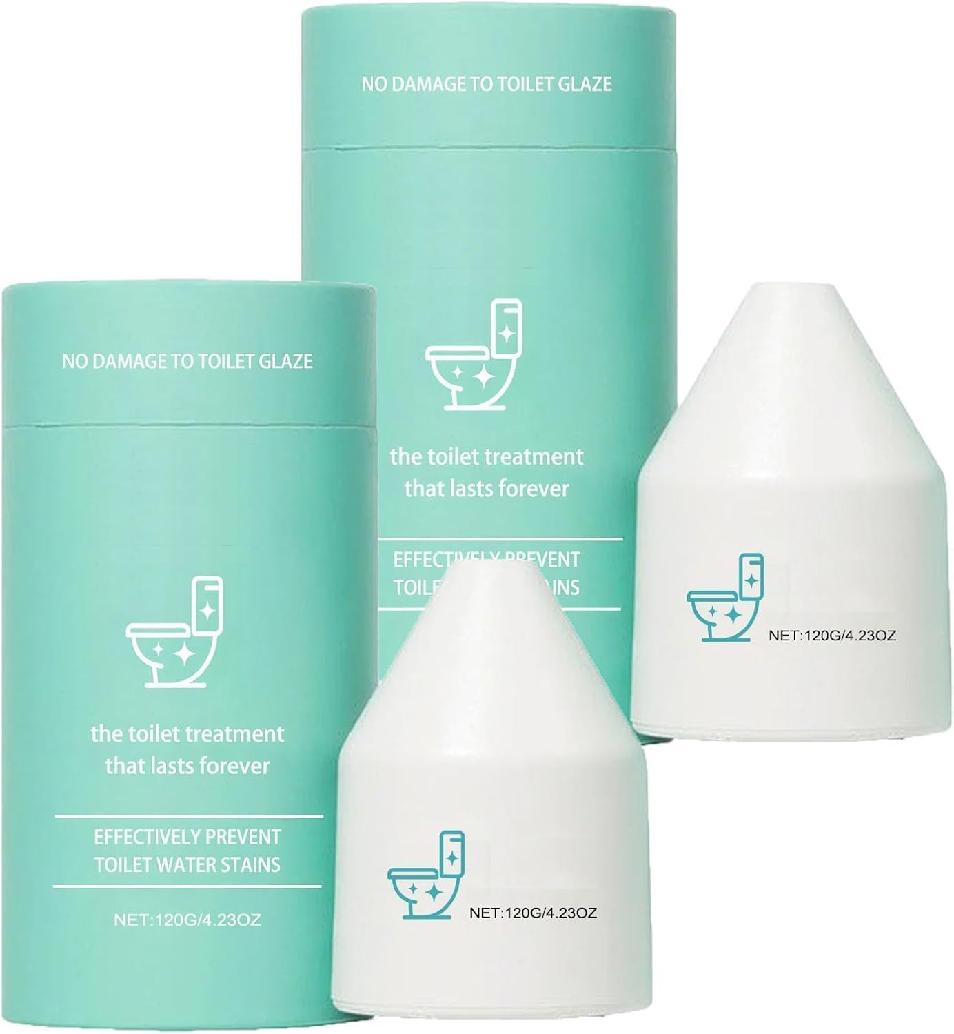 Krazy Klean Pro Toilet Bowl Cleaner Gel 2pcs No Scrubbing Required