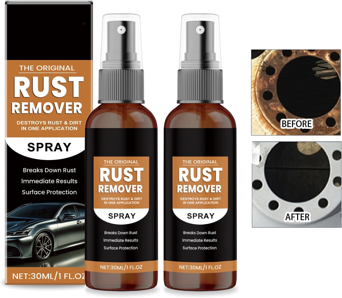 Rust Remover Spray 2025 Upgrade - 2 Pack