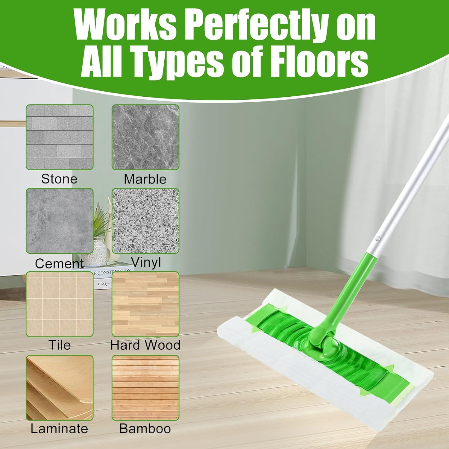 DOCXCDO 100 Count Swiffer Replacement Mop Pads