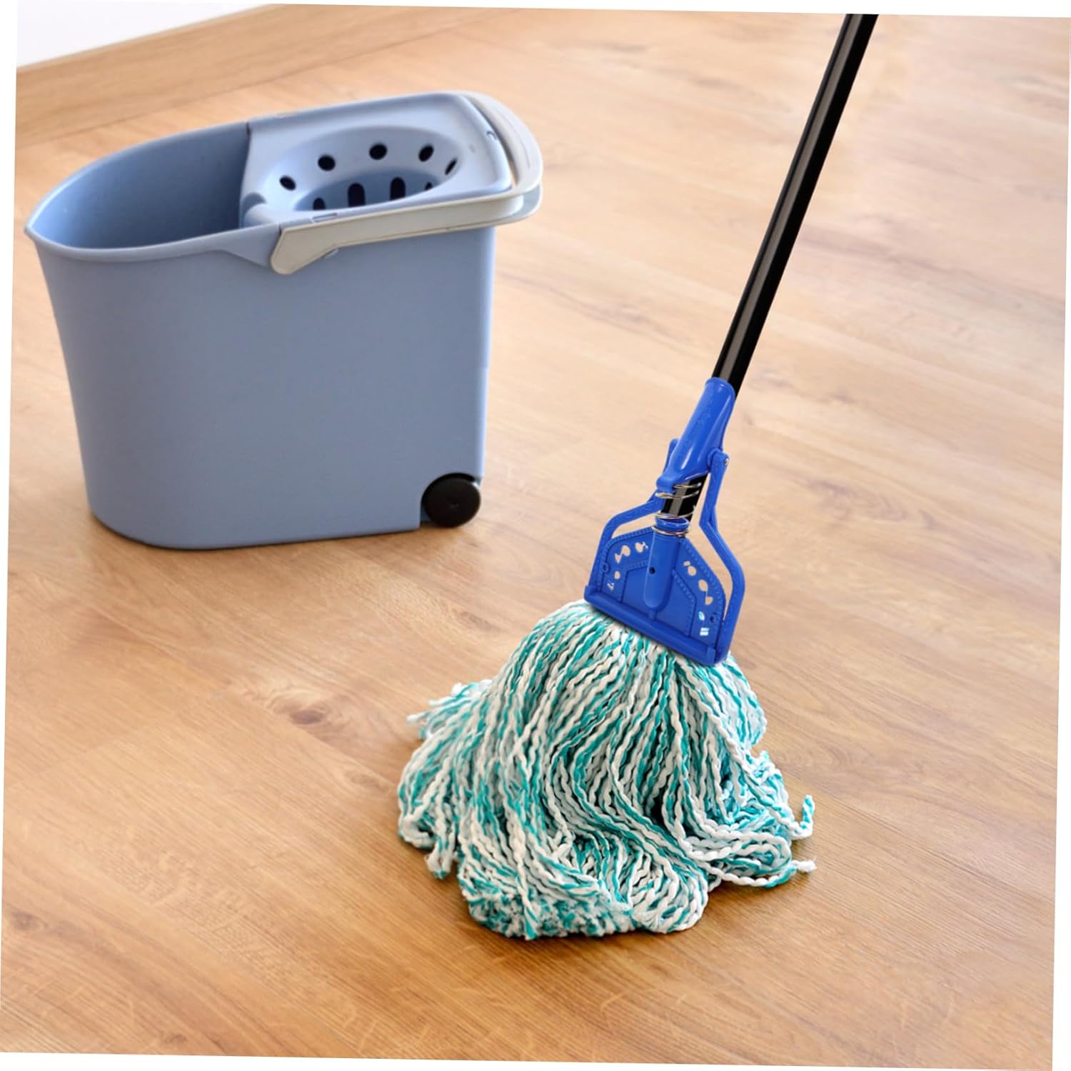 Stainless Steel Mop Clamp Adapter for Secure Floor Cleaning 1