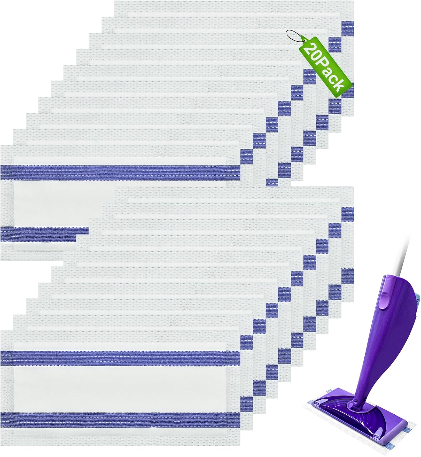 Aiyiried Spray Mop Pad Refills for Swiffer Wet Jet 20 Count