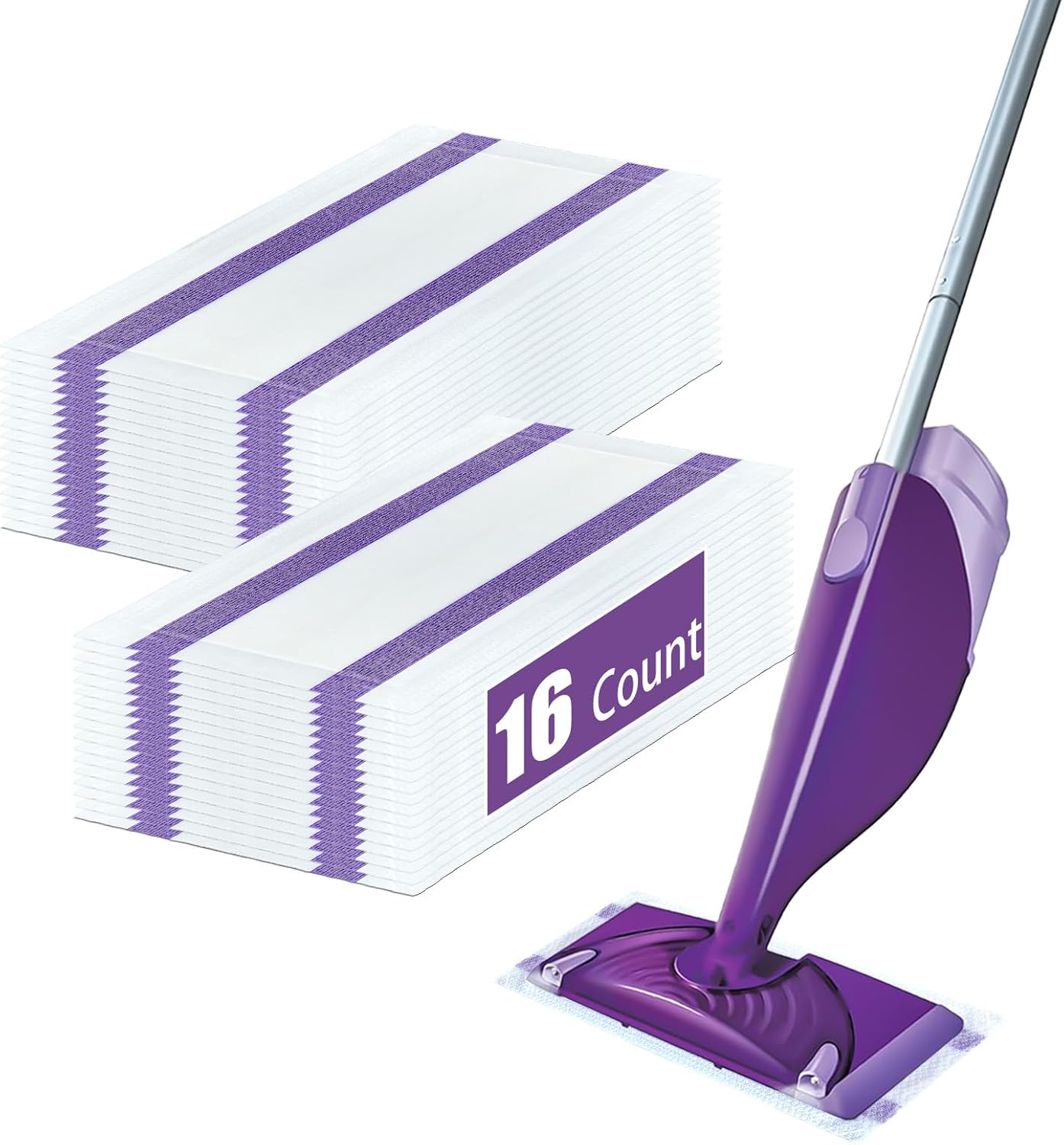 DOCXCDO 16 Pack Swiffer Wet Jet Mop Pad Refills