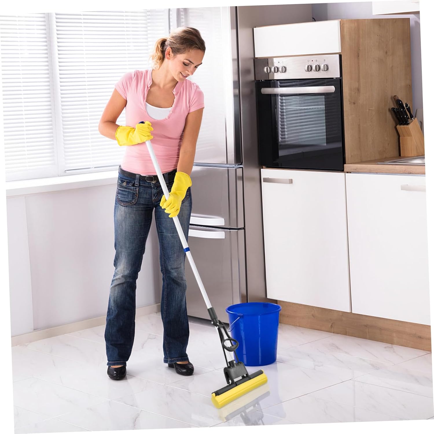 2pcs Packove Replacement Mop Heads for Floor Cleaning