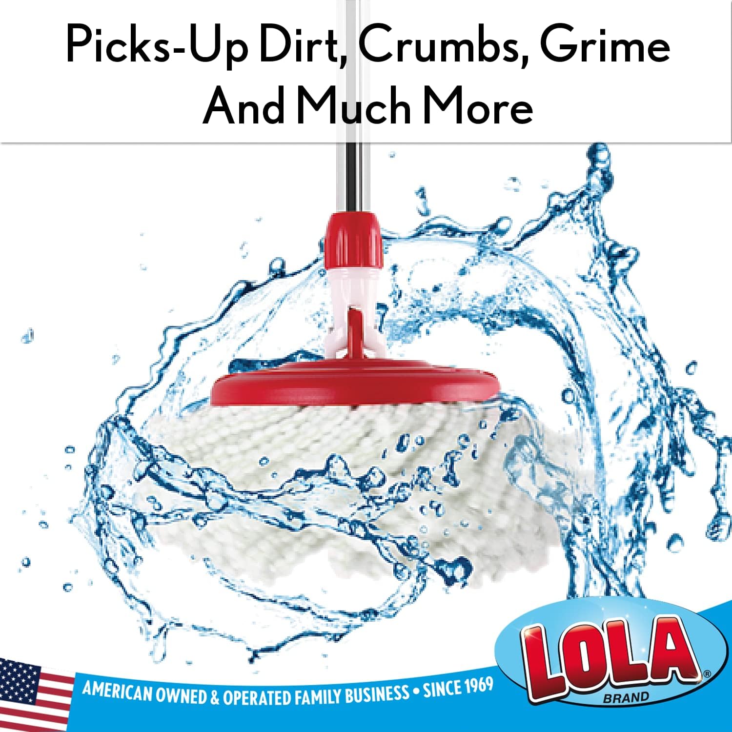 Lola Products Revolution Microfiber Spin Mop Refill
