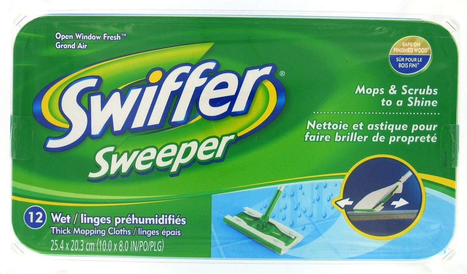 Swiffer Wet Refills 12 Count for Daily Cleaning