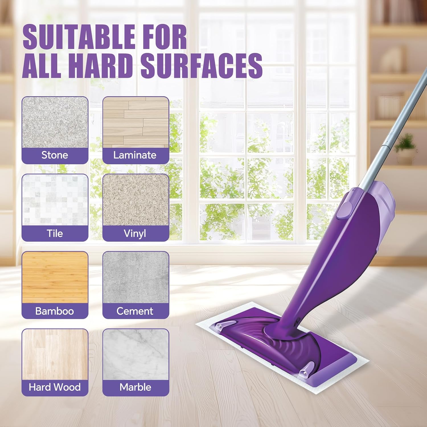 DOCXCDO 16 Pack Swiffer Wet Jet Mop Pad Refills
