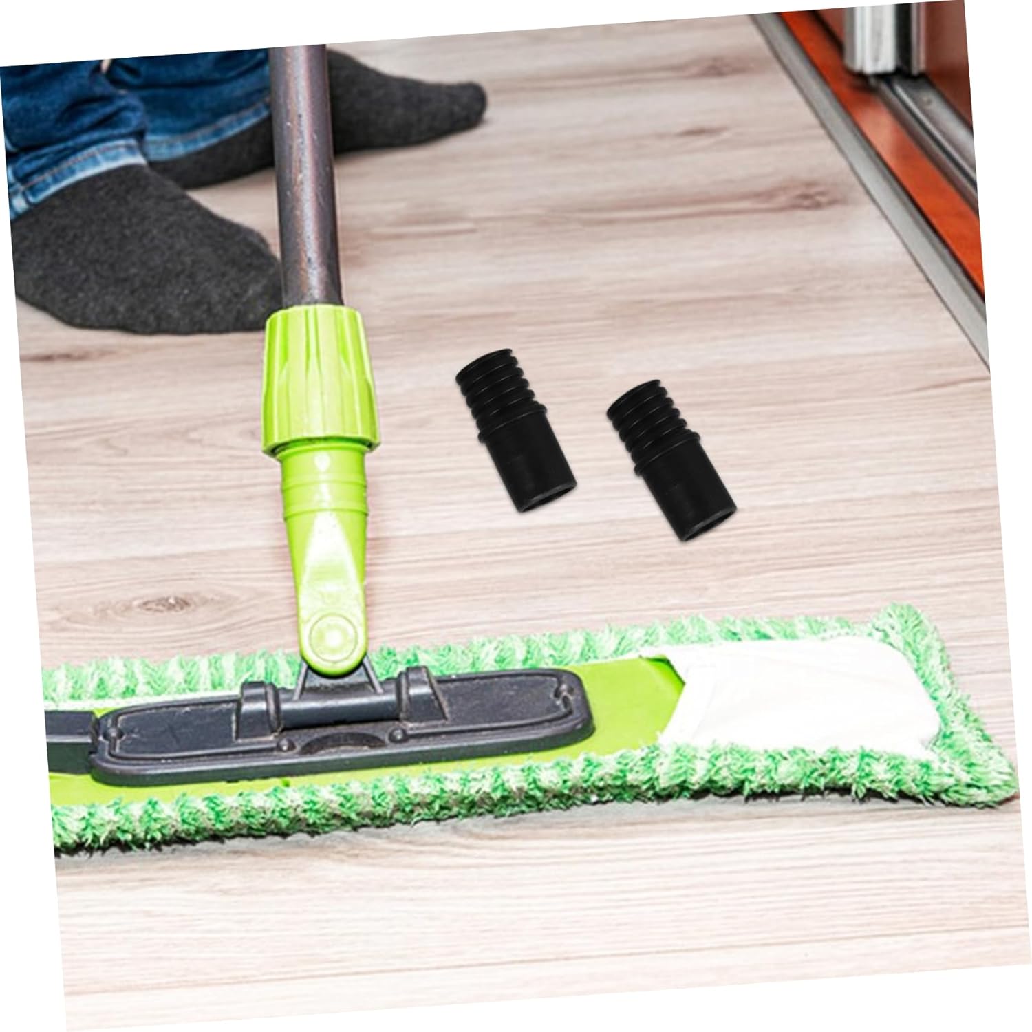 2pcs Threaded Handle Tip Adapter for Mops and Brooms 1