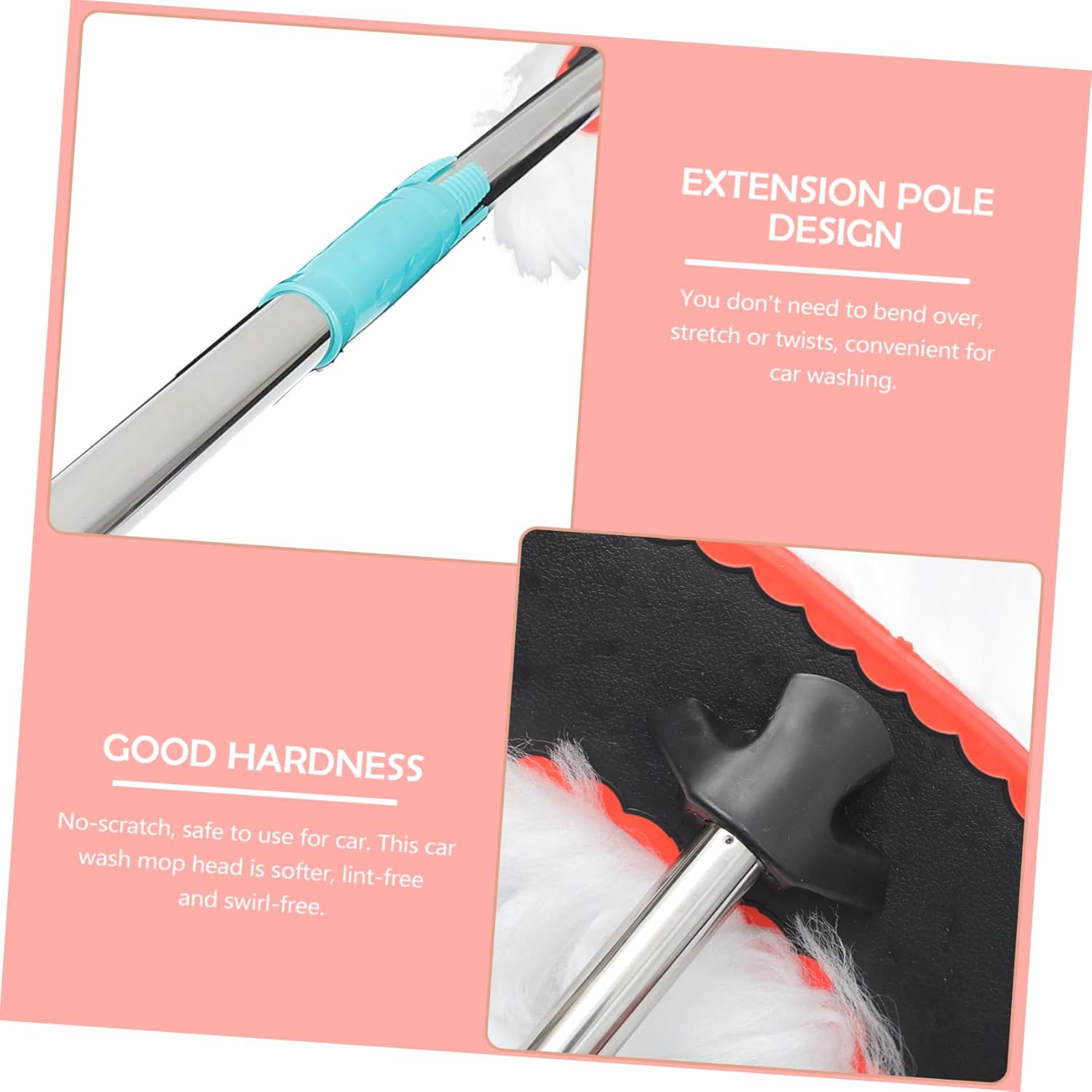 Multifunctional Retractable Mop for Car and Furniture Cleaning